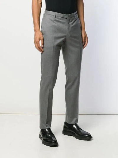 Shop Pt01 Skinny Tailored Trousers In Grey