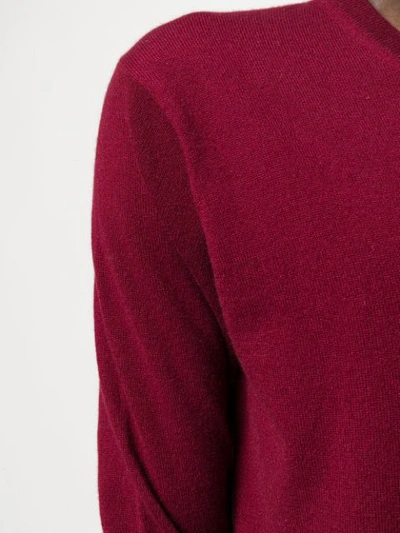 Shop Doriani Cashmere Cashmere V-neck Pullover In Red