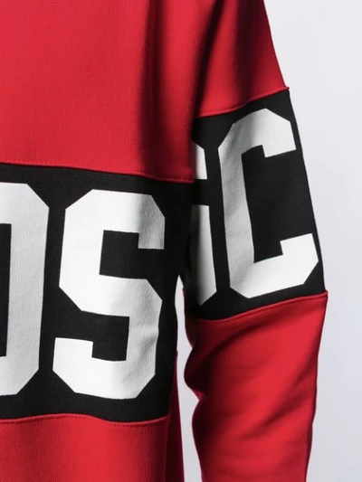 Shop Gcds Logo Print Sweatshirt In Red