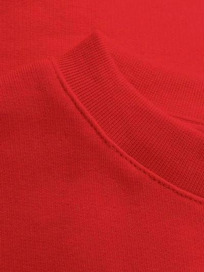 Gcds Long Sleeve Block Color Logo Sweater In Red