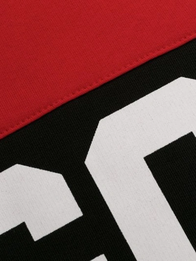 Gcds Long Sleeve Block Color Logo Sweater In Red