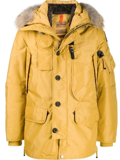 Parajumpers Kodiak Parka Coat In Yellow | ModeSens