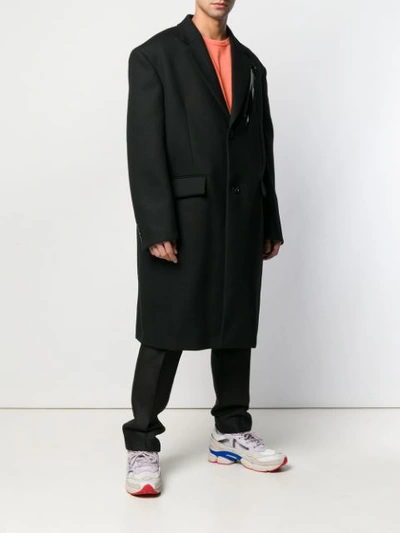 Shop Raf Simons Oversized Coats In Black