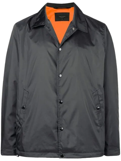 Shop Rag & Bone Waterproof Button Jacket - Black