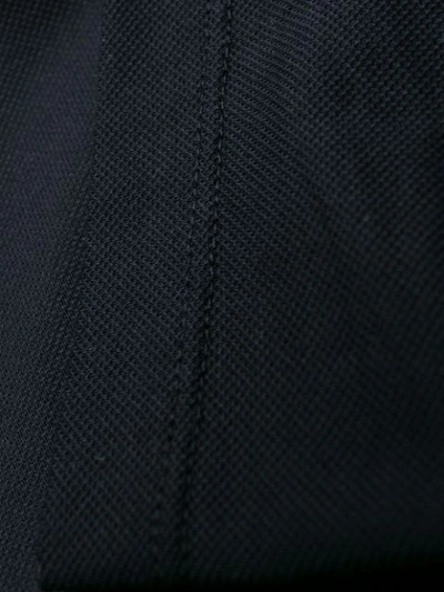 Shop Lanvin Contrast Collar Polo Shirt In Blue