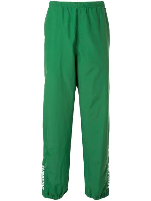 Supreme Glitter Track Pants In Green | ModeSens