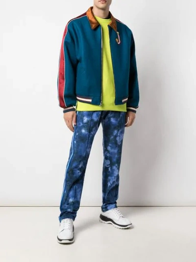 Shop Just Don Corduroy Track Pants In Blue