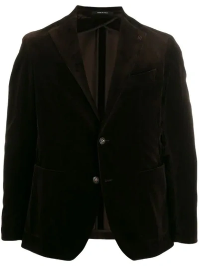 TAGLIATORE VELVET BLAZER - 棕色