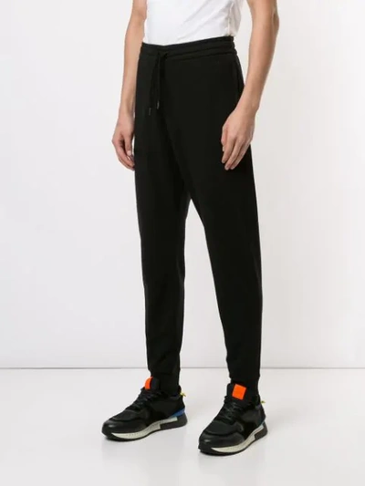 Shop Ermenegildo Zegna Drawstring Track Trousers In Black