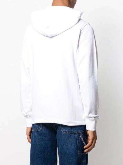 Shop Kenzo Jumping Tiger Hoodie In White