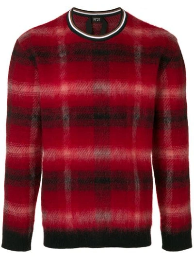 Shop N°21 Nº21 Patterned Sweater - Red