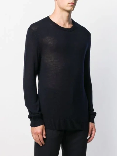 Shop Jil Sander Fine-knit Jumper In Blue