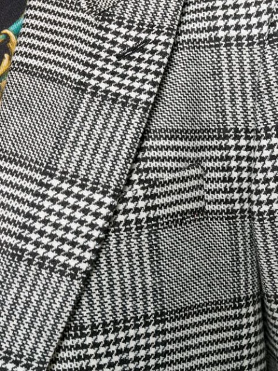 Shop Dolce & Gabbana Checked Blazer In Black