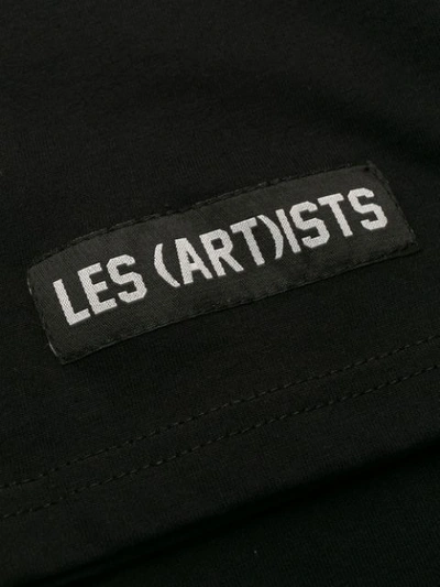 Shop Les (art)ists Slogan Print T-shirt In Black