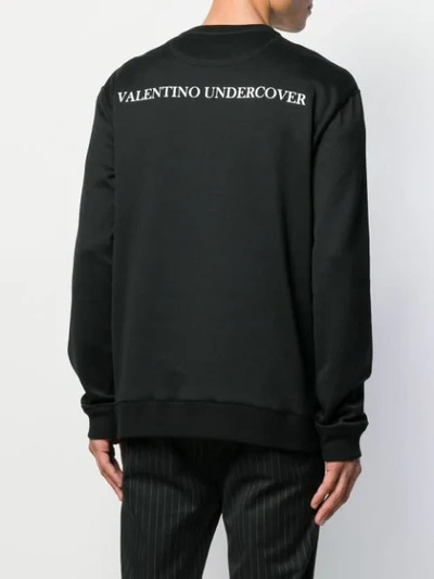 Shop Valentino X Undercover Edgar Allan Poe Sweatshirt In Black