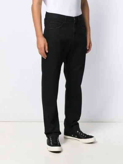 Shop Mcq By Alexander Mcqueen Drop Crotch Straight Jeans In Black