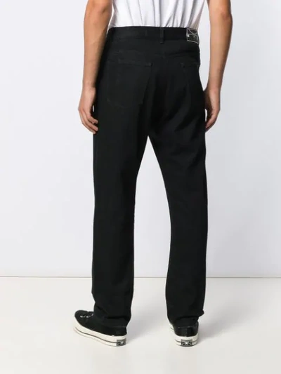 Shop Mcq By Alexander Mcqueen Drop Crotch Straight Jeans In Black