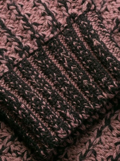 Shop Ferragamo Chunky Knit Jumper In Pink