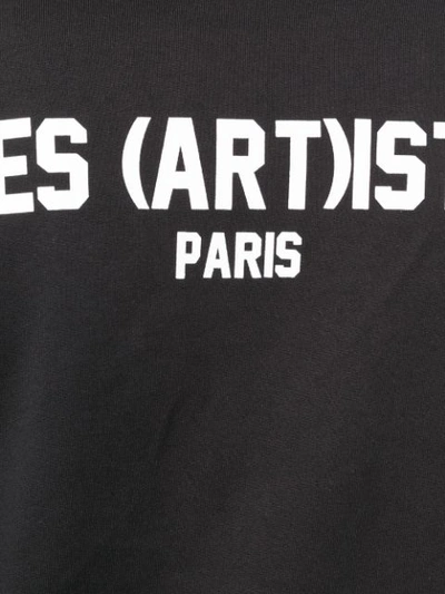 Shop Les (art)ists Logo Print Sweatshirt In Black