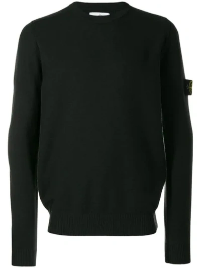 Shop Stone Island Long Sleeved Pullover In Green