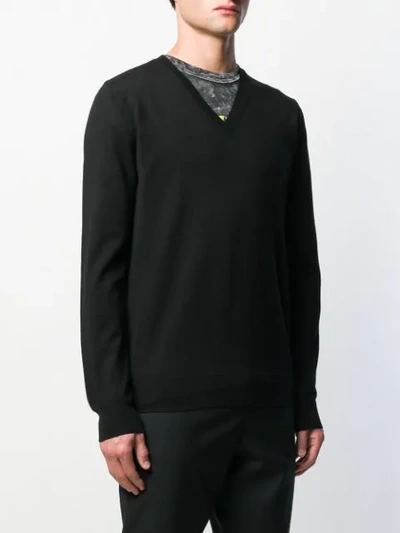Dsquared2 V-neck Sweater In Black