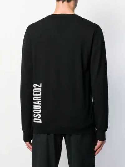 Dsquared2 V-neck Sweater In Black
