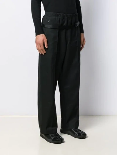 Shop Maison Margiela Belt Bag Track Pants In Black