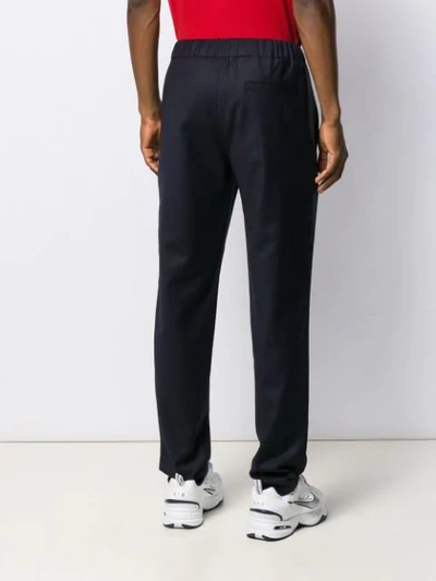 Shop Apc Kaplan Trousers In Blue