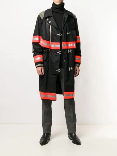 Calvin Klein 205w39nyc Firefighter Coat In Black | ModeSens
