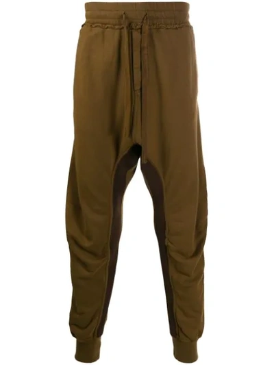Shop Haider Ackermann Drop Crotch Drawstring Trousers In Brown
