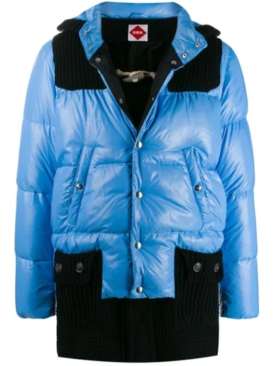 Shop Bark Padded Coat In Blue