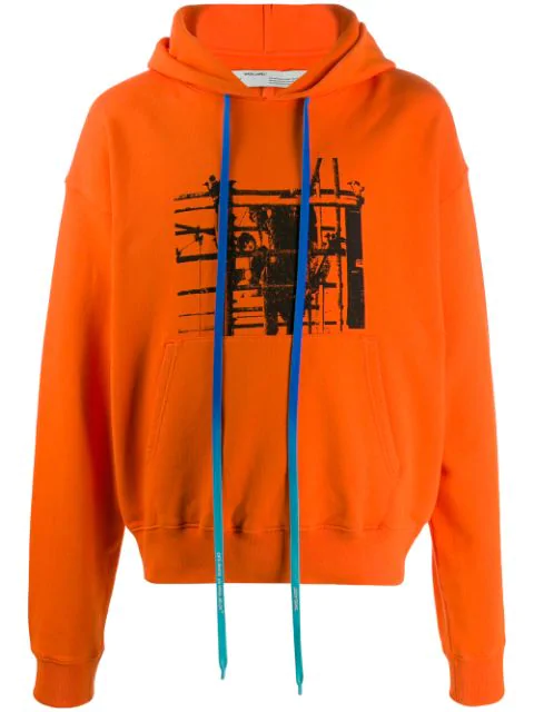 orange hoodie off white