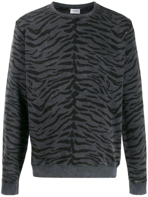 saint laurent zebra cardigan