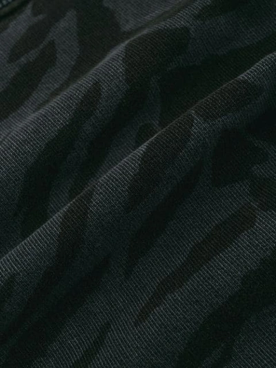 Shop Saint Laurent Animal-print Sweatshirt In Grey