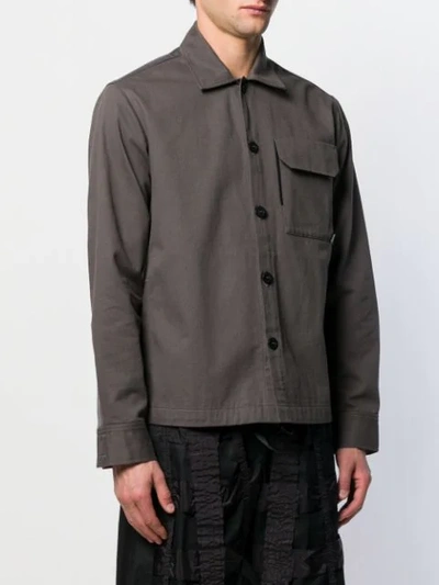 Shop Raeburn Chest Pocket Shirt Jacket In Grey