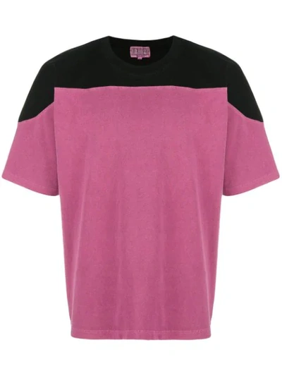 Shop Cav Empt Colour Block Overdye Football T In Pink