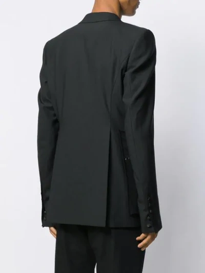 Shop Rick Owens Off-the-runway Extreme Blazer In Black