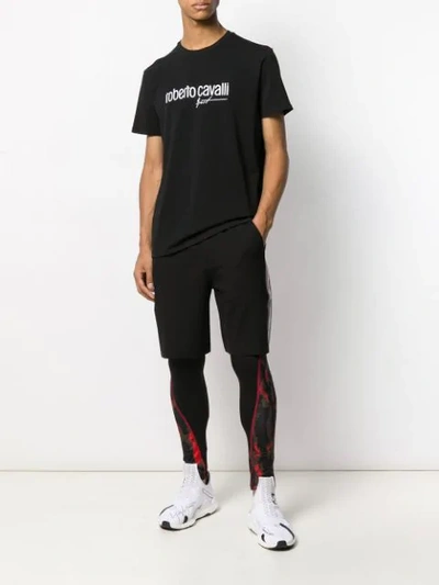 Shop Roberto Cavalli Sport Leggings In Black