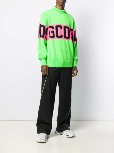 Shop Gcds Logo Jumper In Green