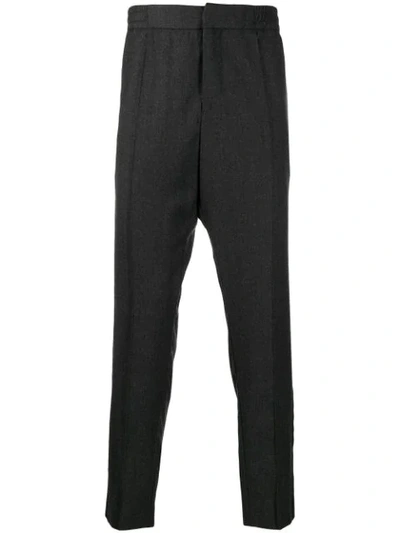 Shop Etro High Waisted Trousers In Grey