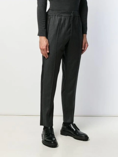 Shop Etro High Waisted Trousers In Grey