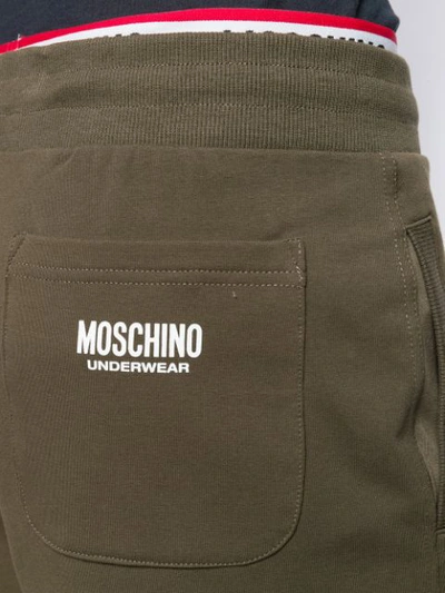 Shop Moschino Jersey Shorts - Green