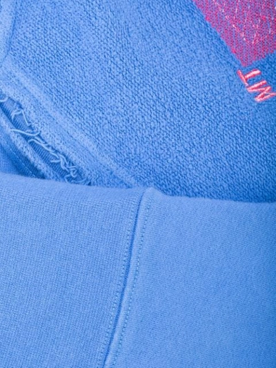 Shop Off-white Shape Of Incompiuto Crew Neck Sweater In Blue