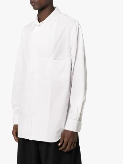 Shop Yohji Yamamoto Asymmetric In White