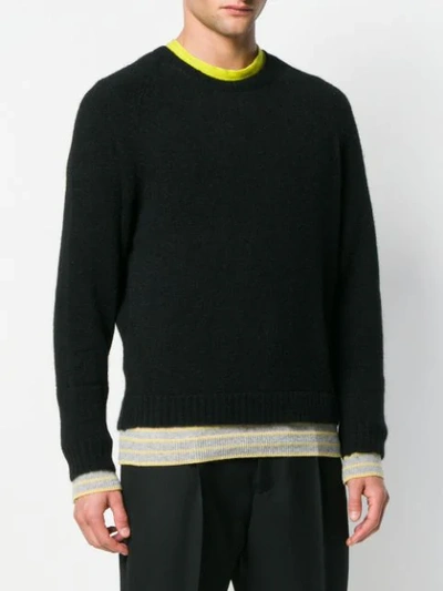 Shop Haider Ackermann Double Knit Sweater In Black