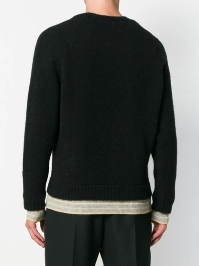 Shop Haider Ackermann Double Knit Sweater In Black