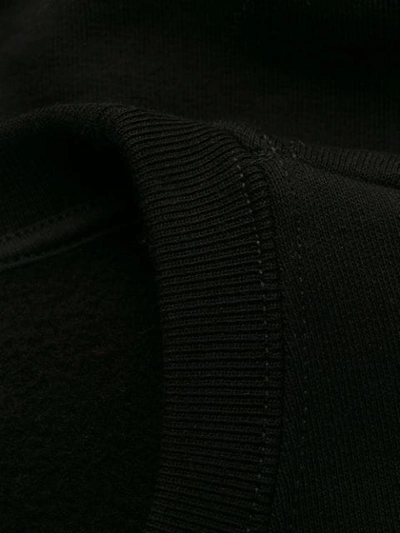 Shop Msgm Holly & Benji Printed Sweateshirt In Black