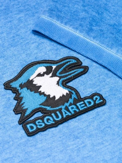 DSQUARED2 LOGO POLO SHIRT - 蓝色