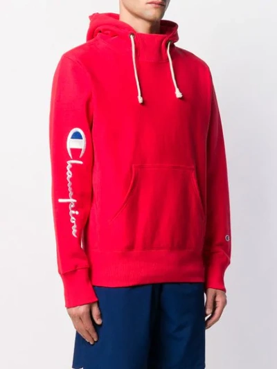 CHAMPION EMBROIDERED LOGO HOODIE 