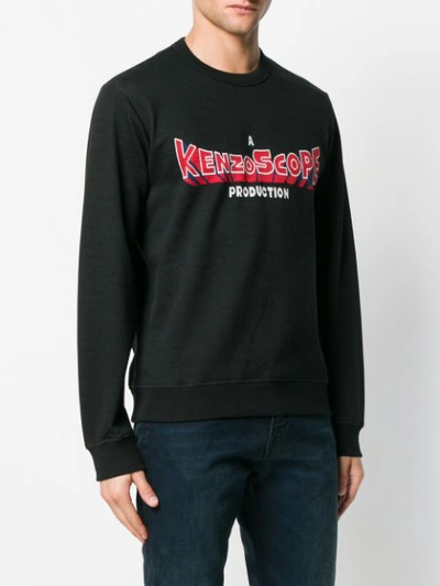 Shop Kenzo Logo-print Sweatshirt - Black